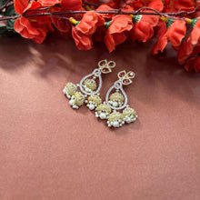 Jhumka Style Earrings With a Teardrop Design