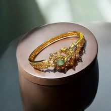 Floral Emerald American Diamond Bracelets