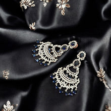 Royal Blue Chandelier Earrings