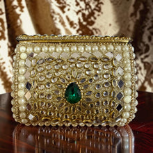 Emerald Pearl Mosaic Luxe Clutch