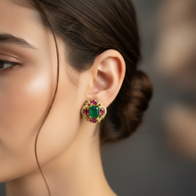 Emerald Royale Stud Earrings