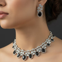 Mystic Black Stone Necklace Set