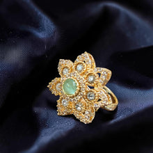 Ruby Blossom Statement Ring