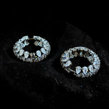 Navratna Twilight Hoop Earrings
