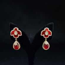Ruby Royale Enamel Necklace Set