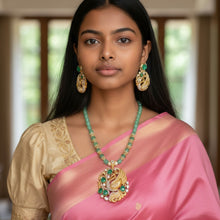 Emerald Peacock Royale Necklace Set