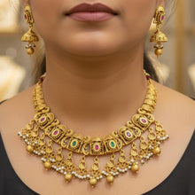 Rajsi Pearl Ghungroo Choker Set