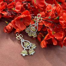 Jhumka Style Earrings With a Teardrop Design