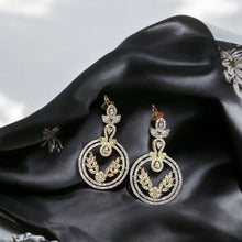 Timeless American Diamond-Encrusted Circle Earrings