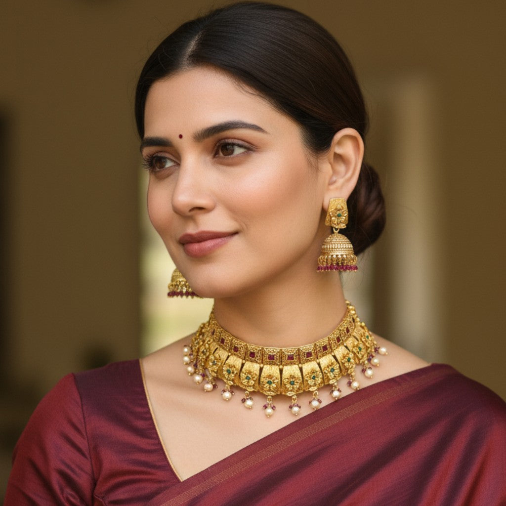 Royal Heritage Temple Choker Set