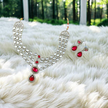 Regal Ruby Kundan Set