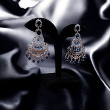 Royal Blue Chandelier Earrings