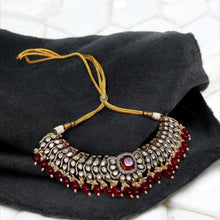 Ruby Elegance Antique Choker Set
