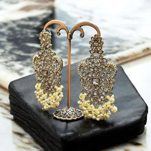 Regal Pearl Chandbali Earrings