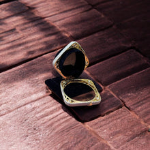 Square-Shaped Dual-Tone Golden & Silver Bangles