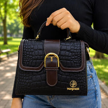 Ivory Elegance Buckle Satchel
