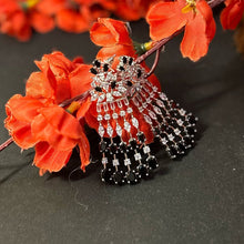 Midnight Sparkle Black & Sliver Immitation Jewellery Set