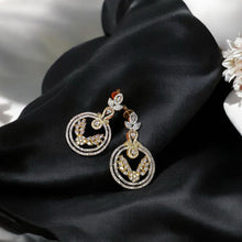 Timeless American Diamond-Encrusted Circle Earrings