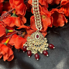 Royal Ruby & Kundan Combo Set