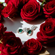 Emerald Elegance American Diamond Set