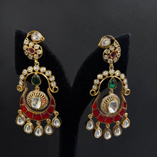 Rajsi Crimson Arc Polki Chandeliers
