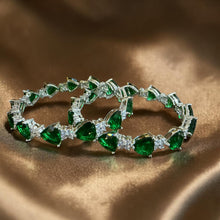 Emerald Dewdrop Luxe Bangles