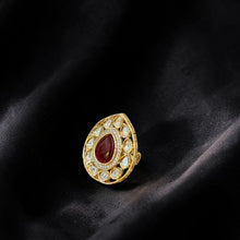 Ruby Royale Kundan Ring