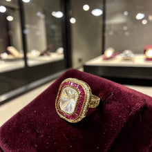 Ruby Halo Crystal Luxe Ring