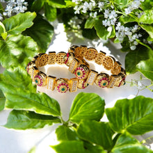 Regal Ruby Emerald Bangles