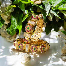 Regal Ruby Emerald Bangles