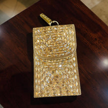 Midnight Mosaic Crystal Clutch