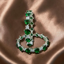 Emerald Dewdrop Luxe Bangles