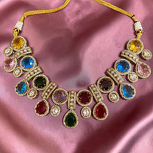 Navratna Rajsi Heritage Necklace Set