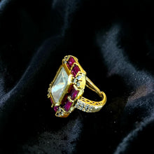 Noor Ruby Moonstone Ring