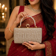 Royal Pearl Cascade Clutch