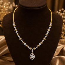 Elysian Floral American Diamond Necklace Set