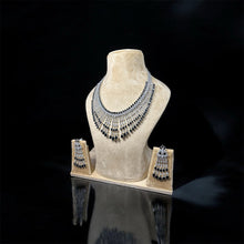 Midnight Sparkle Black & Sliver Immitation Jewellery Set