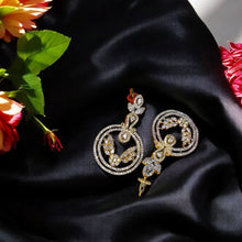 Timeless American Diamond-Encrusted Circle Earrings