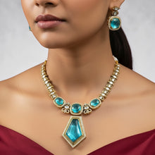 Emerald Rajwada Necklace Set