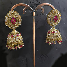 Ruby Pearl Heritage Jhumka Earrings