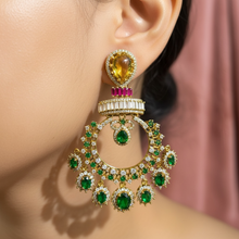 Emerald Noor Chandbali Earrings