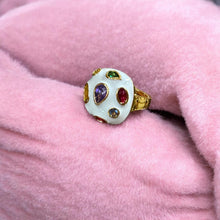 Navratna Meenakari Dome Ring