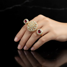 Ruby Surya Kundan Ring