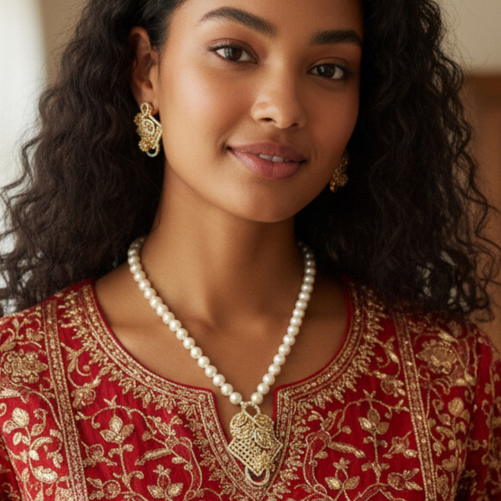 Regal Pearl Elegance Jewelry Set