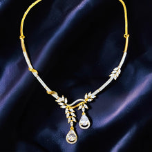 Leaf Cascade Necklace Set