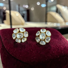 Noor Blossom Polki Studs