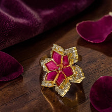 Ruby Blossom Luxe Ring
