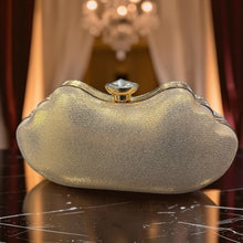 Golden Heart Crystal Clutch