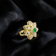 Ruby Blossom Statement Ring