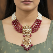 Ruby Noor Kundan Mala Set
